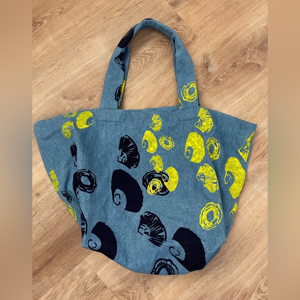 Kealopiko denim tote bag